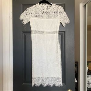 White lace dress - size xs- perfect for a bridal shower or bachelorette